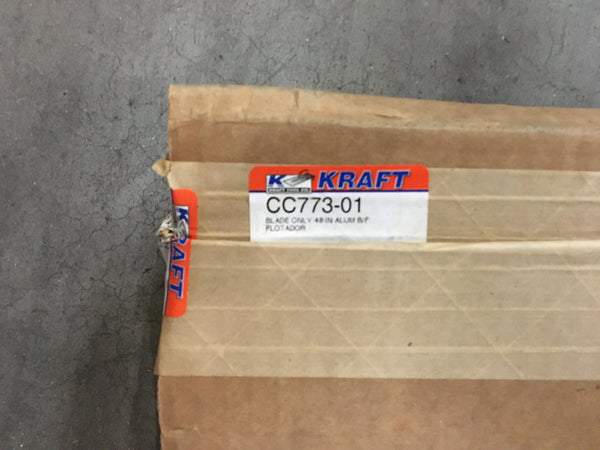 Kraft Tools 48" Square End Magnesium Bull Float with Threaded Bracket, CC773-01