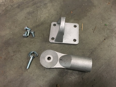 Kraft Tool CC800, Concrete Bull Float Bracket 4-Bolt Accepts Threaded Handles