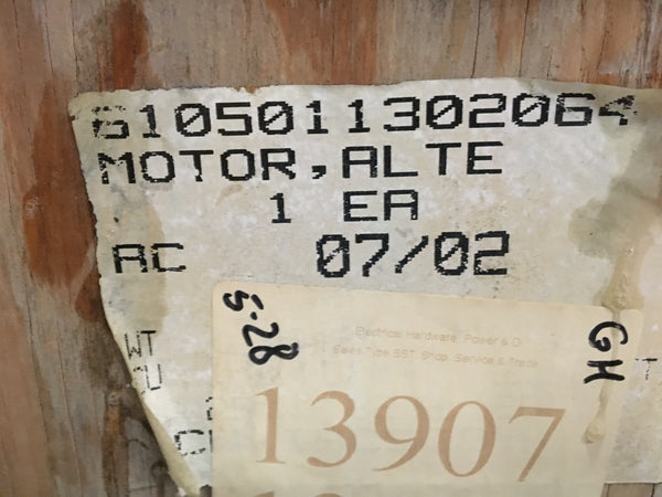 Gould (ACL-Filco) 70HP AC Motor 460v/3phase/60Hz 1800 RPM Model:AR2655 NSN:6105-01-130-2064