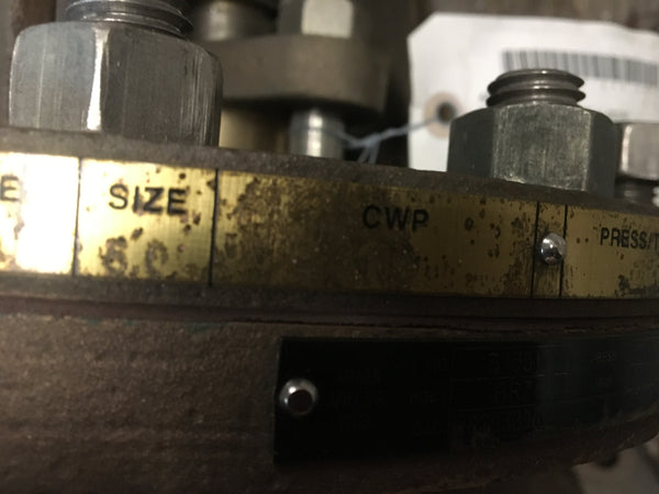 Prima Valve 6" Stop-Check Valve NSN:4820-00-243-9800 P/N:803-1385541-063AF