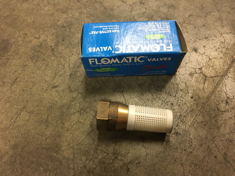 NEW!!! Flomatic 5820E 1/2" 60SE Enviro Foot Valve, Polyethylene Strainer NSN:4820-00-227-0156