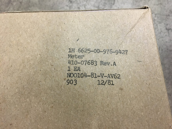 NOS Jetronic MICROMHOS 0-30,000 Ammeter Model:TV-108U  NSN:6625-00-976-9427 Model:410-07683REVA