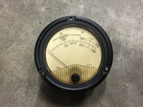 NOS Jetronic MICROMHOS 0-30,000 Ammeter Model:TV-108U  NSN:6625-00-976-9427 Model:410-07683REVA