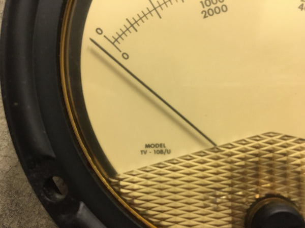NOS Jetronic MICROMHOS 0-30,000 Ammeter Model:TV-108U  NSN:6625-00-976-9427 Model:410-07683REVA