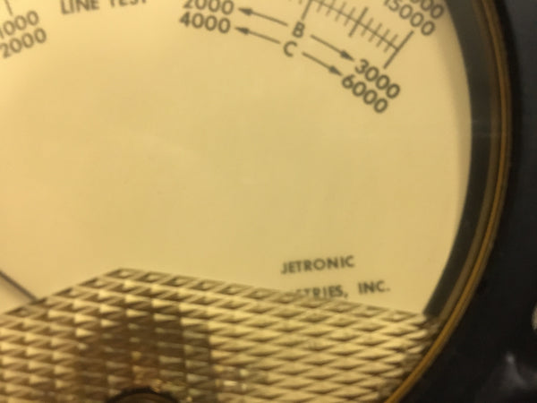 NOS Jetronic MICROMHOS 0-30,000 Ammeter Model:TV-108U  NSN:6625-00-976-9427 Model:410-07683REVA
