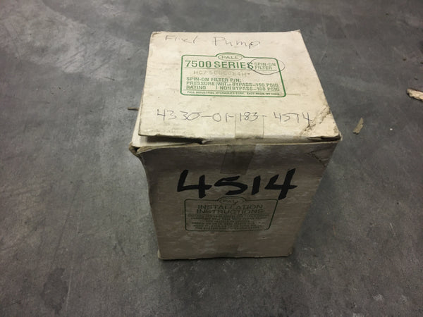 New!!! Pall HC-7500SUK-4H Hydraulic Filter Element NSN:4330-01-183-4514