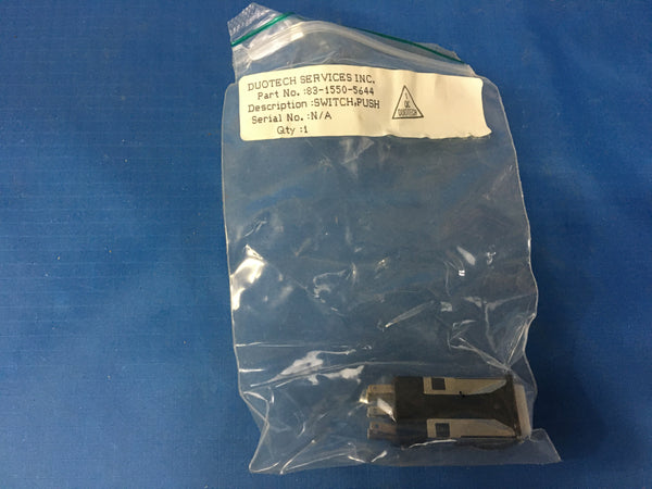 NOS Duotech Push Switch, 0.1A 125VAC P/N:83-1550-5644