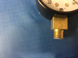 Ametek 2" Vacuum Gauge, Black Steel Case, 1/8"NPT,0-30 inHg MODEL:047225A