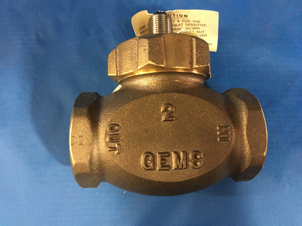 Gems Sensors 57041 Bronze Flow Switch, 2", 10VA 110-240VAC, 39GPM NSN:5930-01-442-1653