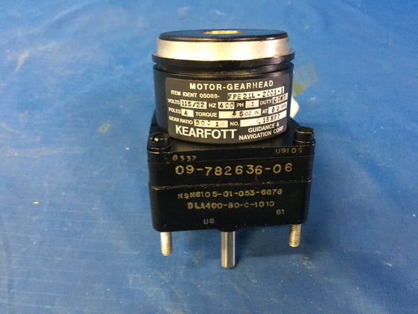 Kearfott Corp GearCase Motor NSN:6105-01-053-6678 Model:FPE21L2001-1