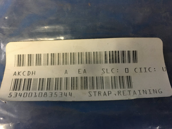 General Dynamics Land Systems Retaining Strap NSN:5340-01-083-5344 Model:12284038
