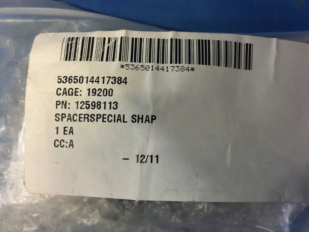 Special Shaped Spacer NSN:5365-01-441-7384 Model:12598113