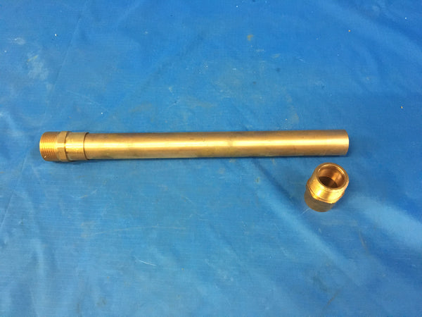 3PC NOS Brass Pipe 1”x 1”x 12"