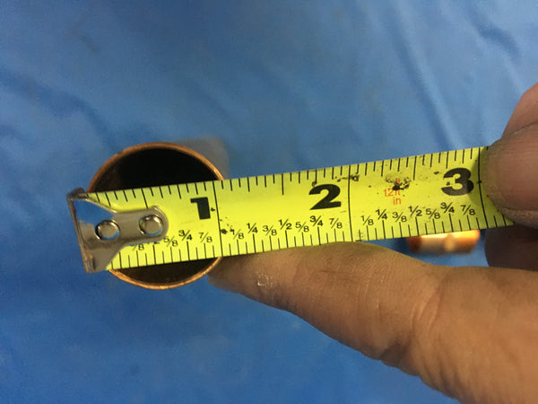 3PC NOS Brass Pipe 1”x 1”x 12"