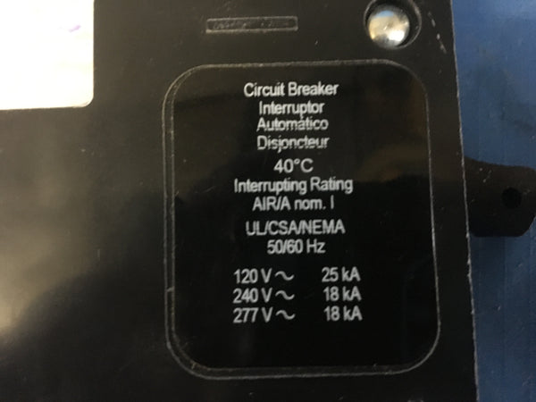Square D EDB14020 Circuit Breaker 480 V 20 Amp 1 P NSN:5930-01-457-8317
