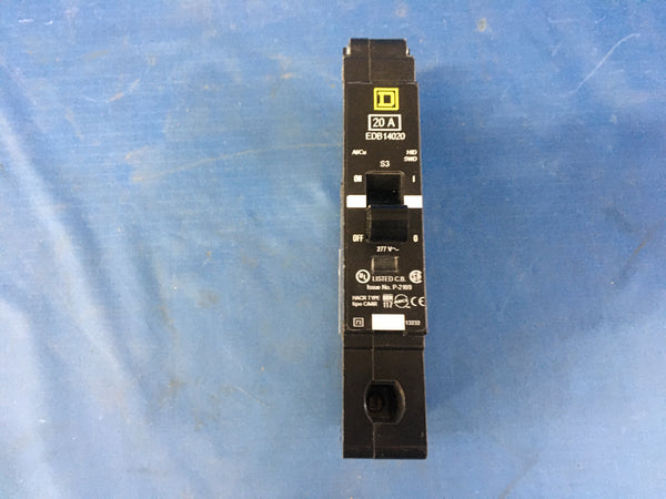 Square D EDB14020 Circuit Breaker 480 V 20 Amp 1 P NSN:5930-01-457-8317