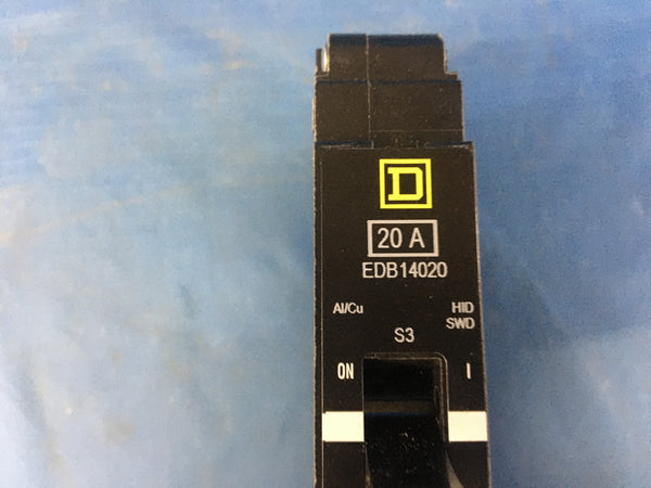 Square D EDB14020 Circuit Breaker 480 V 20 Amp 1 P NSN:5930-01-457-8317