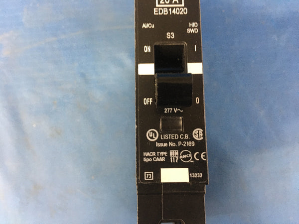 Square D EDB14020 Circuit Breaker 480 V 20 Amp 1 P NSN:5930-01-457-8317