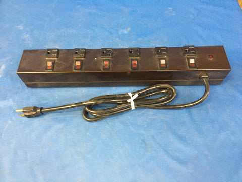 A.T.C 5001-6  6 Outlet Industrial Grade Power Strip w/ Heavy Duty Extension Cord