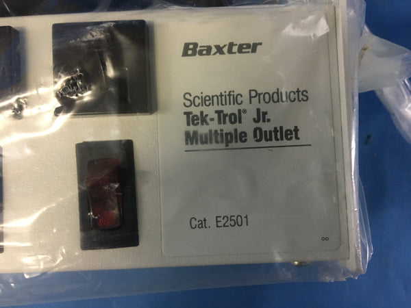 Baxter Scientific E2501 Hospital Grade 6 Plug Outlet Box 15AMP 110/220V