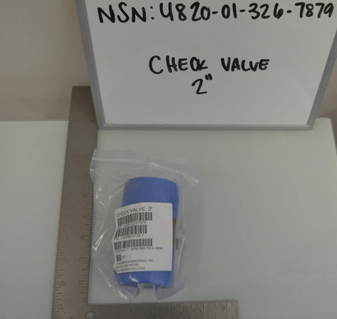 2" Check Valve Model: 3228E8301 NSN: 4820-01-326-7879