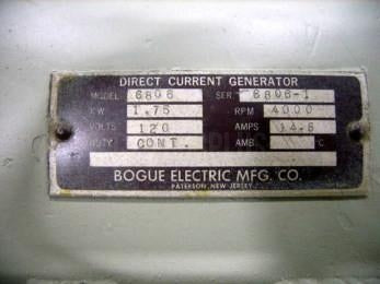 Motor-Generator NSN: 6125-003-46-1005 P/N345D090G1