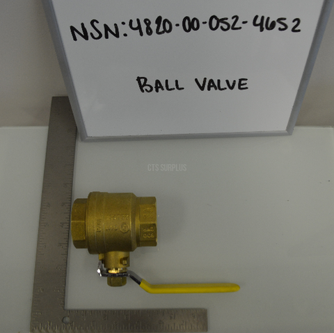 Ball Valve Model: 21-161 NSN: 4820-00-052-4652
