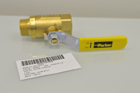 Parker Ball Valve Box of 8 P/N:XV501P-12 NSN:4820-01-587-8062