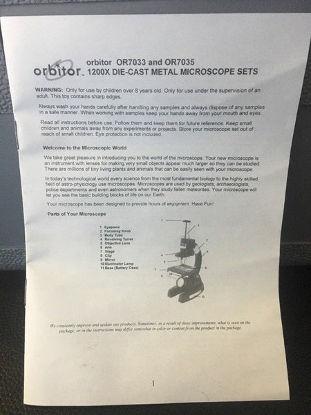 Orbitor OR7033 and OR7035 Microscope Set