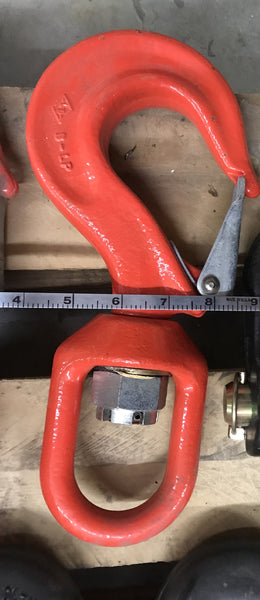 Palfinger EZ1600 Hoist Crane Load Hook, 8T, SWIVEL, 14" NSN:4030-01-231-3937